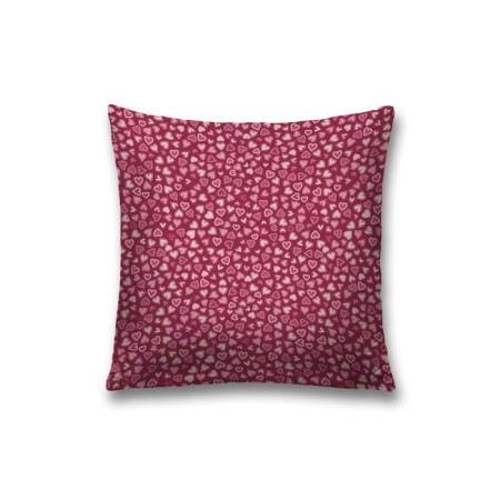 Decorative pillowcase "Luminous hearts", on a zipper, size 45x45 cm