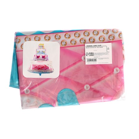 Foil ball 28 "Cake", pink color-1