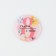The sunset magnet “Happiness begins with you”, Diam. 5 cm