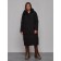 Coat insulated winter female, size 48, black color