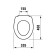 Jika Era lid, duroplast, white color