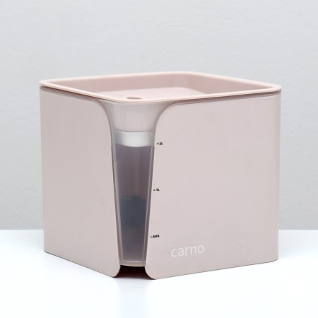 Animal fountain Carno, 2 l, with a water sensor and a filter, 18x16 cm 2 l, pink