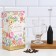 Gift set of a mug 200 ml, cappuccino from batteries "Flowers"