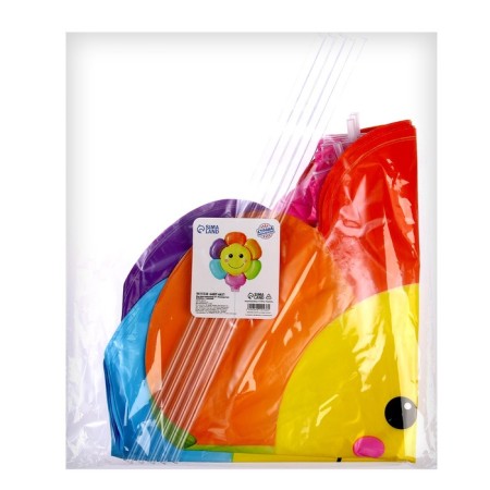Foil ball 18 "Multi -colored chamomile", with a wand-2