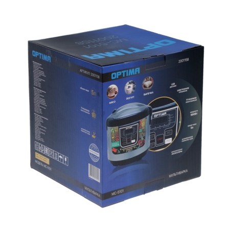 Optima MC-5101, 900 W, 5 l, 11 programs, silver/black-5