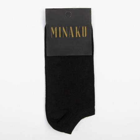 Men's socks shortened minku: Premium color black, size 40-41 (27 cm)-2