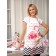 Apron Ethel "Pink Flamingo" 60x65 cm, 100% cotton, sarzha 190 g/m2