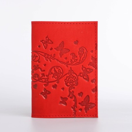 Cover for passport, red color