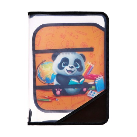 Labor folder A4, 325 x 230 x 25 mm, lightning around, folding bar, plastic, PTR-1, calligrata "Panda"-3