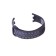 Luazon strap for fitness bracelet Mi Band 8, with perforation, black-gray