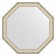 EvoFORM mirror in the baguette frame, 59 mm, 70x70 cm, brushed silver color