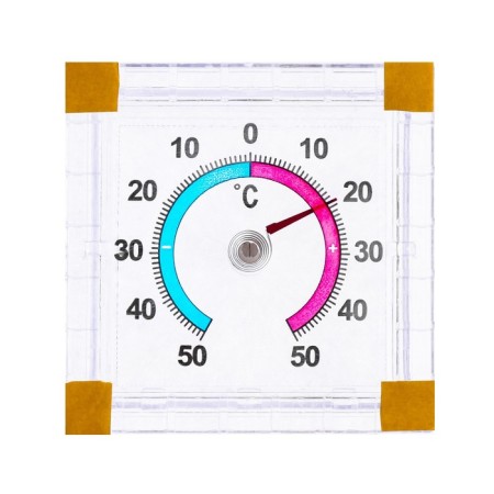 Thermometer window TBB "Bimetalic (T -50 + 50 C) square in the bag