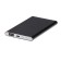 External battery Luazon PB-17, 4000 mAh, USB, 1 A, indicator, thin case, metal, black