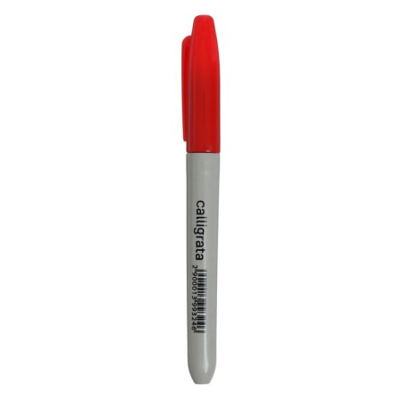 Permanent marker, 3.0 mm, red, calligrata 1101-1