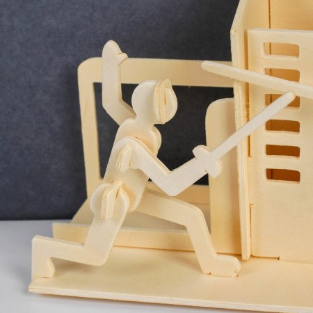3D model of a wooden miracle-brown "Shpazhiz"-2
