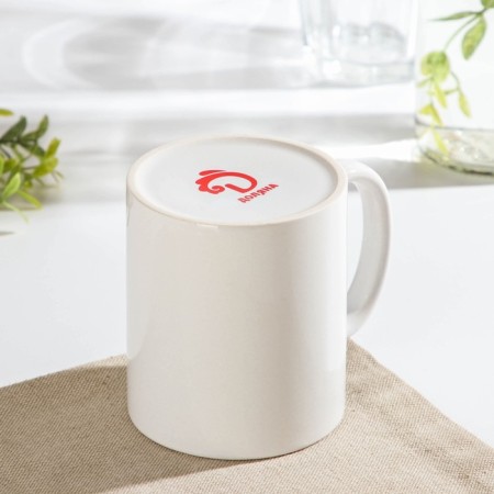 Homeleon mug Ceramic share “Forget all the rules”, 350 ml, white color-3