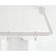 Cornice for the bathroom corner, 80 x 80 cm, white color