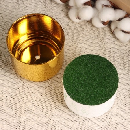 Floristic Kashpo "Maren" gold, 10x10x8.5cm-3