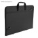Folder for drawings and drawings A2, 640 x 450 x 30 mm, with handles, textile, estado, with pocket, black