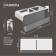Organizer for storing bulk products, suspended, 32 × 13.5 × 9.5cm