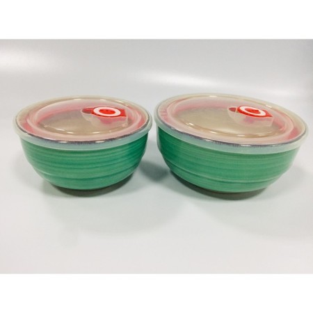 Elrington Saletniks set “Airgraph. Emerald ", with plastic lids, 2 pcs