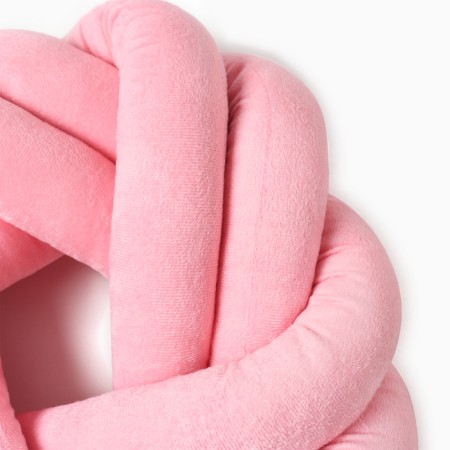 Pillow-Susel "Ethel", D = 33cm, pink color, velor-3