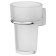 Holder with a glass, matte crystal, chrome, fbs