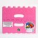 Stool "alphabet" folding, children, pink/white color