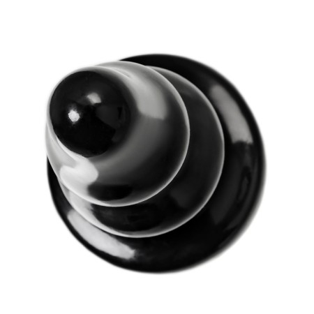 Anal plug Toyfa Popo Pleasure Monoceros, Christmas tree, PVC, 70x150 mm, black color-4