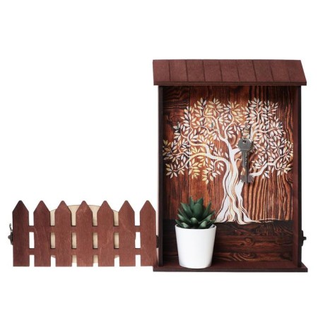 Wall keynet "Wood", 22.5 x 30.5 x 5.7 cm.-1
