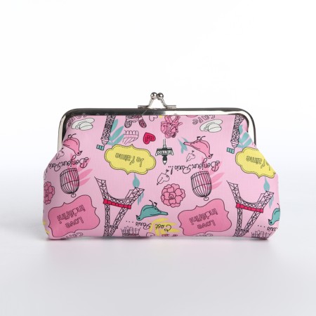 Cosmetic bag on the farmar, pink color-1