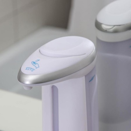 Dispenser for antiseptic/liquid soap touch, 380 ml, on batteries, white color-2