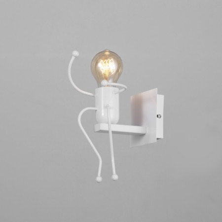 Sconces "man" E27 40W white 11x20x17 cm-1