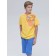 Henley T -shirt for Pelican boy, height 128 cm, yellow color
