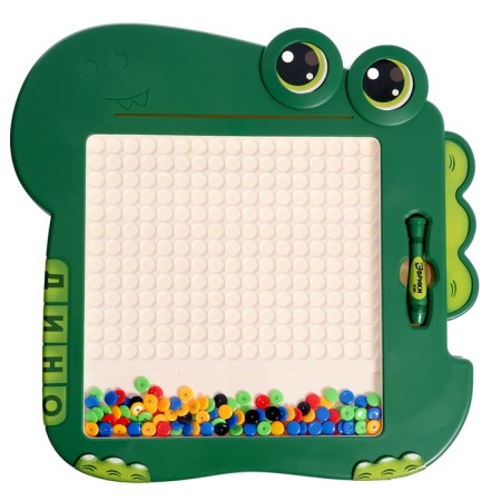 Magnetic tablet for drawing "dinosaurus", mosaic, 10 cards-7