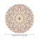 Tables on the table "Flower pattern", round, oxford, elastic band, size 140x140 cm, diameter 105-120 cm