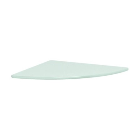 Corner shelf, width 24 cm, matte glass