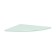 Corner shelf, width 24 cm, matte glass