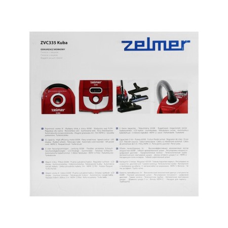 Vacuum cleaner Zelmer Kuba ZVC335, 650 W, 3 L, Red-Cherry-11