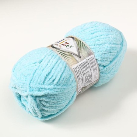 Yarn "Softy Plus" 100% micropoliester 120m/100g (263 turquoise)-1