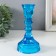 Christophf-1 candlestick Blue 16.5x8.5 cm mix