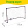 Gate football "Fun football" with a net, ball, color mix