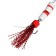 Bait jig Lucky John Pennon No. 25, white, red in a blister