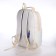 Young backpack from a lightning textile, 5 pockets, white color