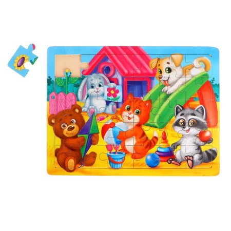 Great puzzle “Funny animals”, 30 elements, size size: 6 × 5 cm-2