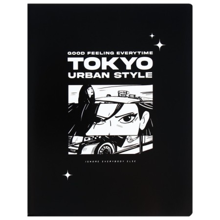 A notebook of 96 sheets in a cage on an anime clip. TOKYO, cover coated cardboard, VD-LK, MIX-2