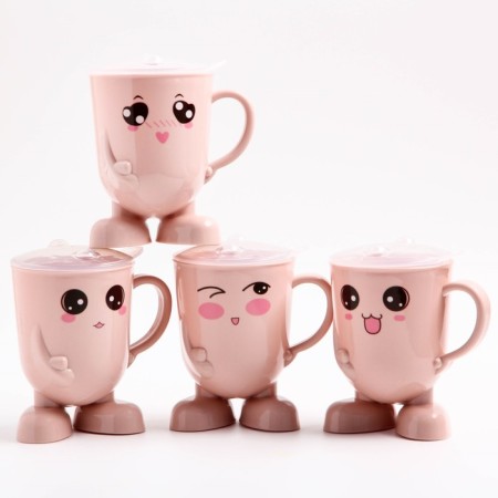 Baby mug with a lid, 270 ml., Color and pattern mix-2