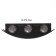 Essen lamp 6xLED 6W 4000K IP66 black 17x4.8x9 cm