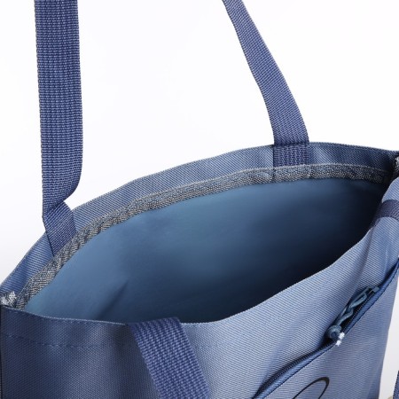 School set. A backpack with a zipper, core, bag, pencil case, bag for coins, blue color-11