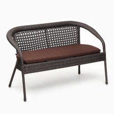 Garden of artificial rattan 130x70x80cm wenge